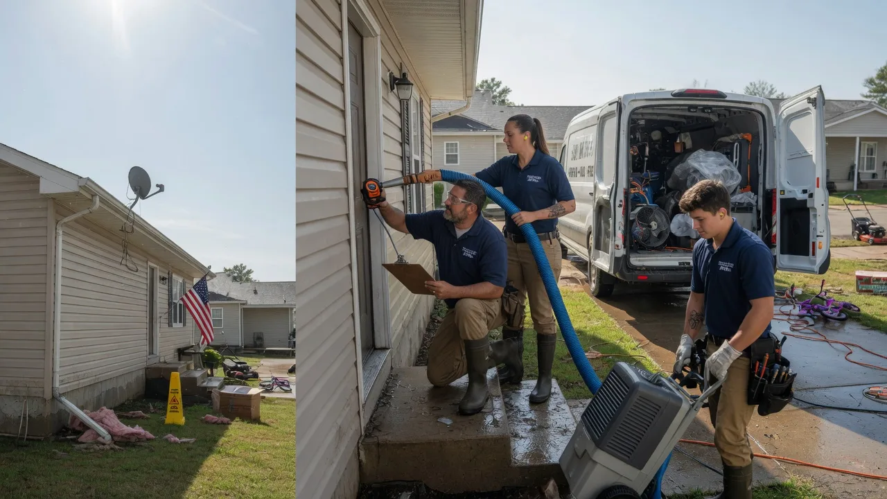Ceiling Water Damage Restoration in Calvin, LA near me
